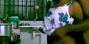 Tamil couple in kitchen passionate sex