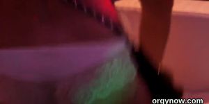 Cute sex kittens blow dick and enjoy pounding and groupsex