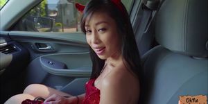 Busty Asian Jade Kush in a hardcore public fuck session