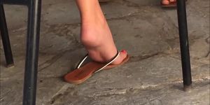 Candid sexy soles and flip flops!