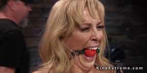 Blonde Milf slave suffers bondage (Cherie DeVille)