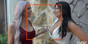 Busty Babes Romi Rain & Nina Elle Titty Fucked To The Extreme in Threesome (Mick Blue)
