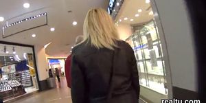 Stellar czech kitten gets teased in the mall and poked in pov