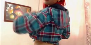 Curvy Mexican Teen Dancing In The Bed