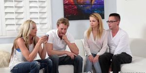 Teen in stepfamily group