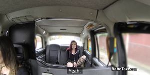 Female taxi driver fuck lesbo redhead