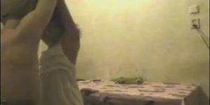 Amateur Skinny Chick Fucked On Kitchen Table