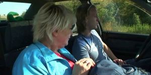 GRANNYBET - Granny getting pounded in the car