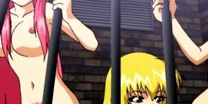 Caged Anime girls fucked in hardcore orgy