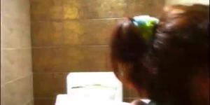 Petite Natasha teenager naked at toilet - video 1