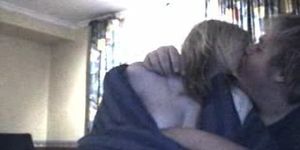 Young teen couple on webcam