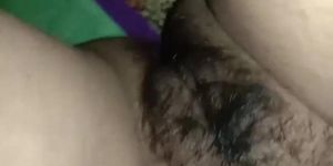 Close up hairy pussy