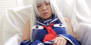 Love Saotome cosplay and Masturbation (Love Satome)