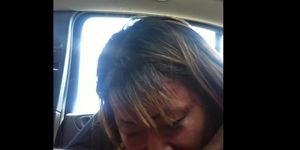 Asian backseat bj