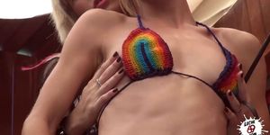 LECHE69 - Hot Spanish Lesbians in the pool (Julia Roca)