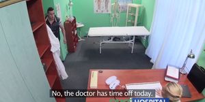Fake Hospital Stud caught giving nurse a creampie