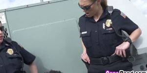 Busty Female Cops Maggie Green And Joslyn Get Fucked By Peeping Tom With Big Black Cock