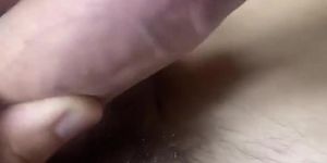 Really huge and erected cock of sexy guy is full of sperm