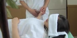 Gorgeous Jap gets screwed in kinky spy cam massage clip