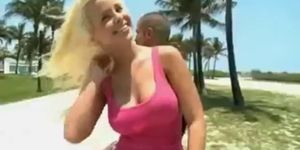 Blonde Teen with big fake and beautiful boobs