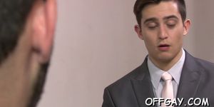 Flaming oral sex at the office - video 3