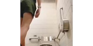 Ass play in the college toilets