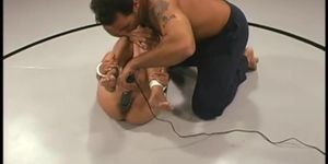 isis gets manhandled tied and fucked in wrestling match (Isis Love)