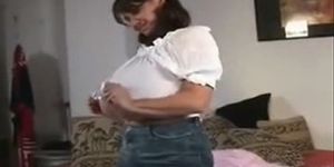 Woman Plays With Her Monster Tits