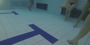 Teen Sex in Pool - Under Water Cam - video 1