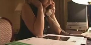 horny bitch fucked when call phone to boyfriend - video 1