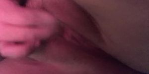 tight teen fingers herself and moans loudly