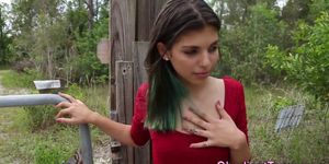 Latina teen finger banged