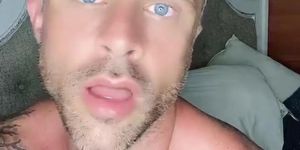 Dirty Talk masturbation with hottie blue eyes Tristan Daily