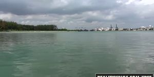 Skinny Renee Roulette gets her Ass Fucked on a Boat Hard
