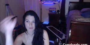 CAMDAZZLE - Stocking teen has an dirty mind and