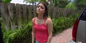 Beautiful brunette teen Kylie Quinn with bubble booty
