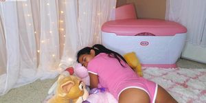 POV Daddy watches Little Have an Orgy with Her Stuffies (Jada Kai)