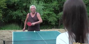Horny teens fucked together fat old grandpa rough and make him cum