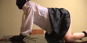 HARDCORE PUNISHMENTS - Gimp Girl is flogged by her dominant sex keeper