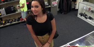 Desperate student sucks and fucked the owner of the shop (Hardcore Dick)