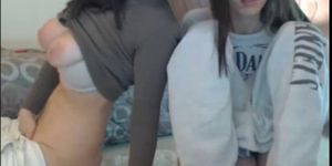 2 teen sisters naked on webcam together