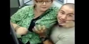 Horny Granny on the Subway  crankcamscom