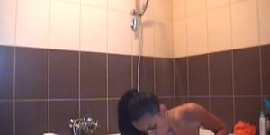 Hot Latina Great Webcam Show In Bathtub Part 2