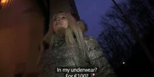 PublicAgent HD Blonde gets fucked in her virgin white underwear