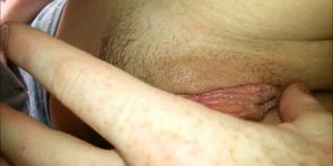 Her BF licks and fingers her pussy