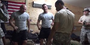 Military muscle men steamy assfucking orgy