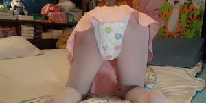Sissy Boy Loads his Huggies