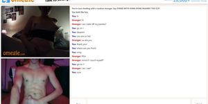 hot blonde milf big boobs on omegle jerking off on me