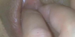 Homemade close up of the tightest teen pussy