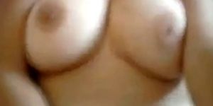 big boobs hairy girlfriend  cumshot on tits (amateur )